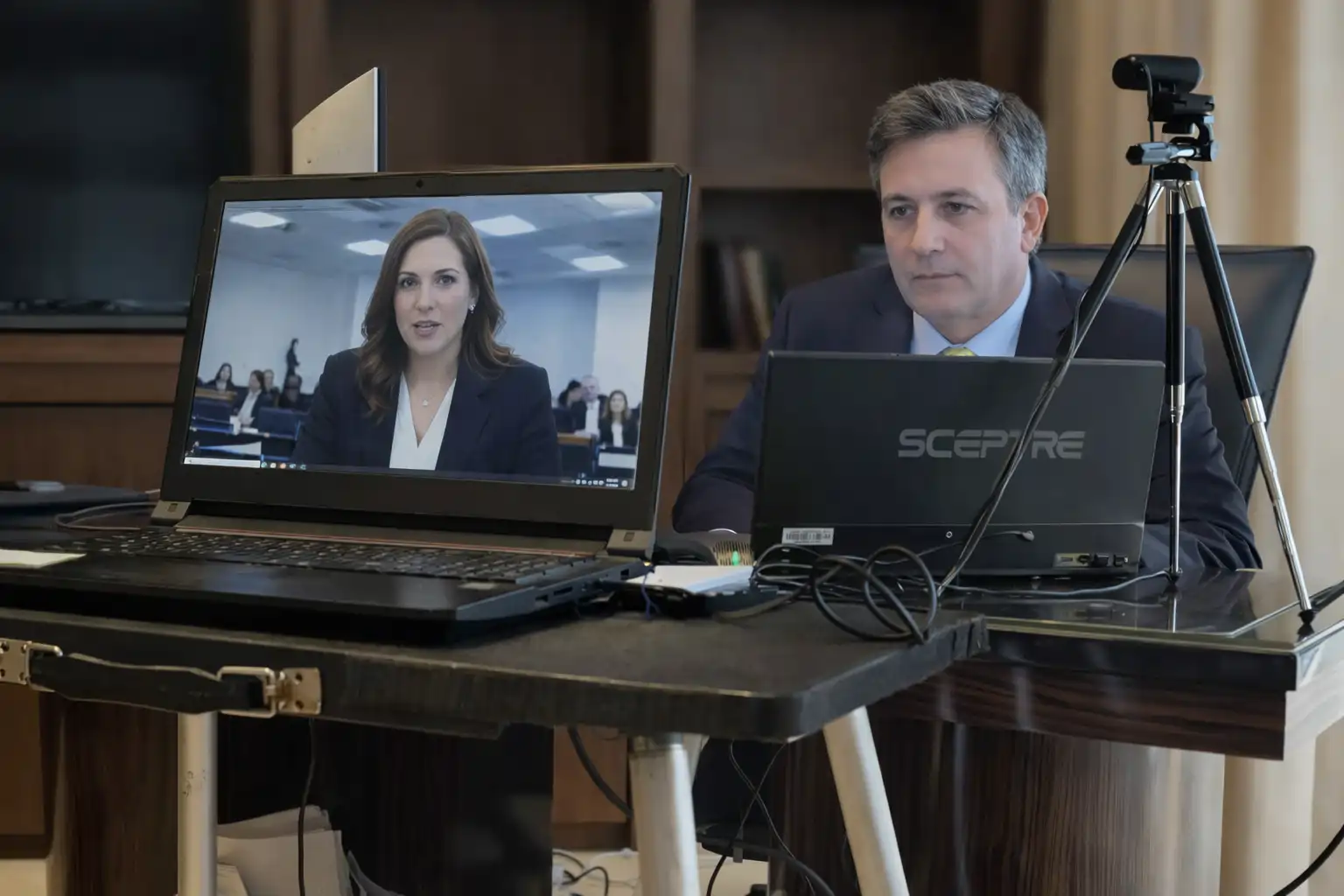 Legal-eze trial tech setup - Zoom Witness